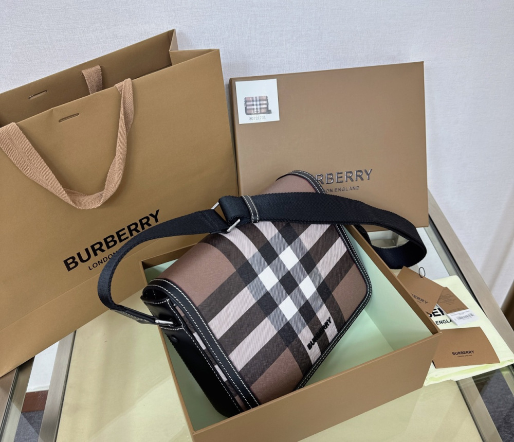Unisex Vintage Check Muswell Crossbody Bag, Wide Adjustable Strap Messenger Camera Bag For Men Women Daily Commute