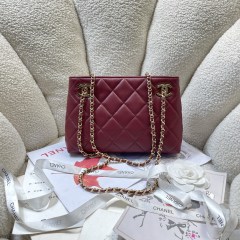 Dark Burgundy Lambskin