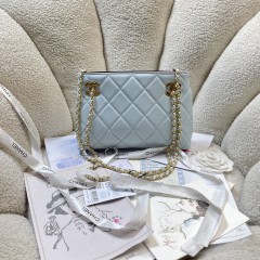 Sky Blue Lambskin