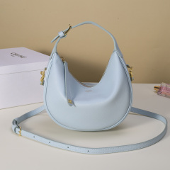 Light Blue Grained Calfskin