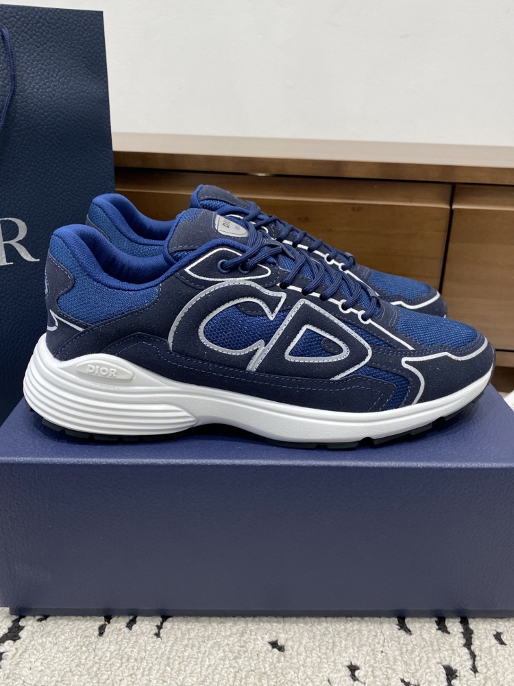 Dior B30 Sneakers, Mesh Reflective Line Low Top Casual Dad Shoes For Men Women