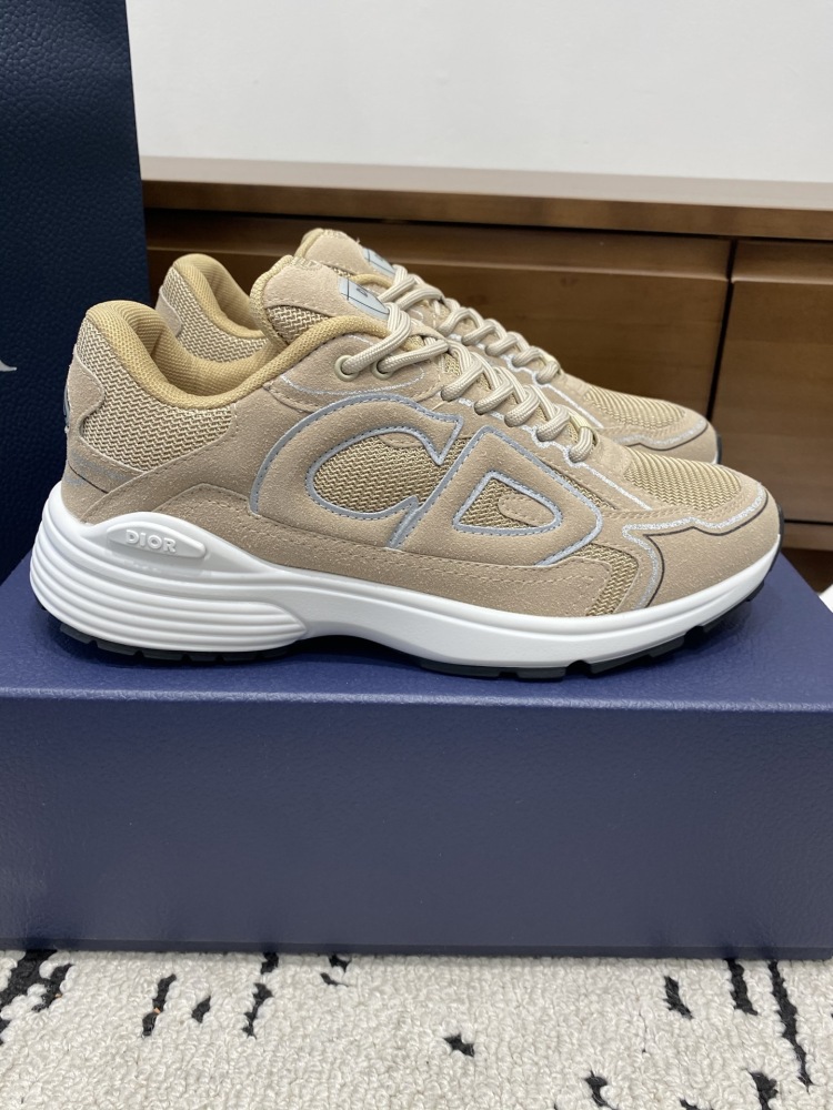 Dior B30 Sneakers, Mesh Reflective Line Low Top Casual Dad Shoes For Men Women