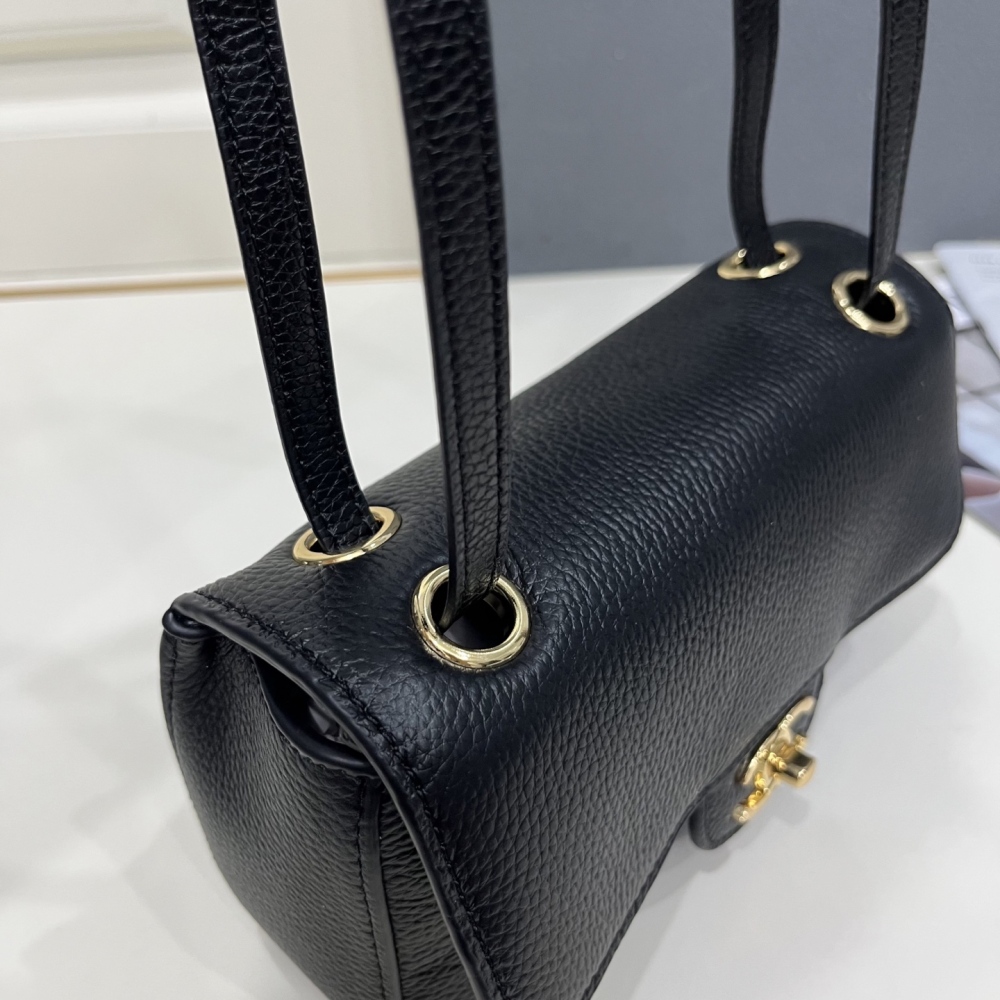 Chanel Classic Flap Mini Rectangular Bag, Grained Leather Handbag With Top Handle & Detachable Crossbody Strap