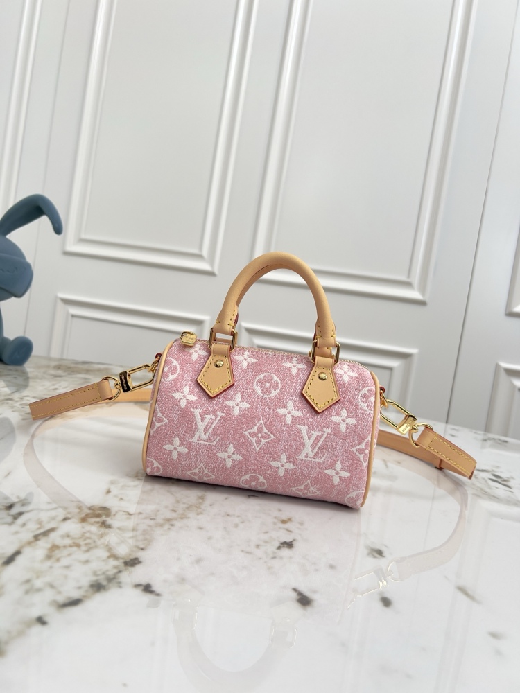 Louis Vuitton Nano Speedy Monogram Denim Handbag M27603 / M11212