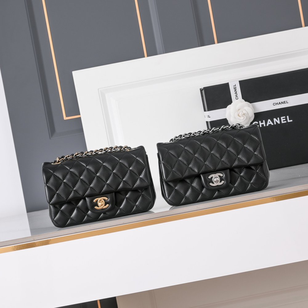 Chanel Classic Mini Rectangular Quilted Lambskin Flap Crossbody Bag