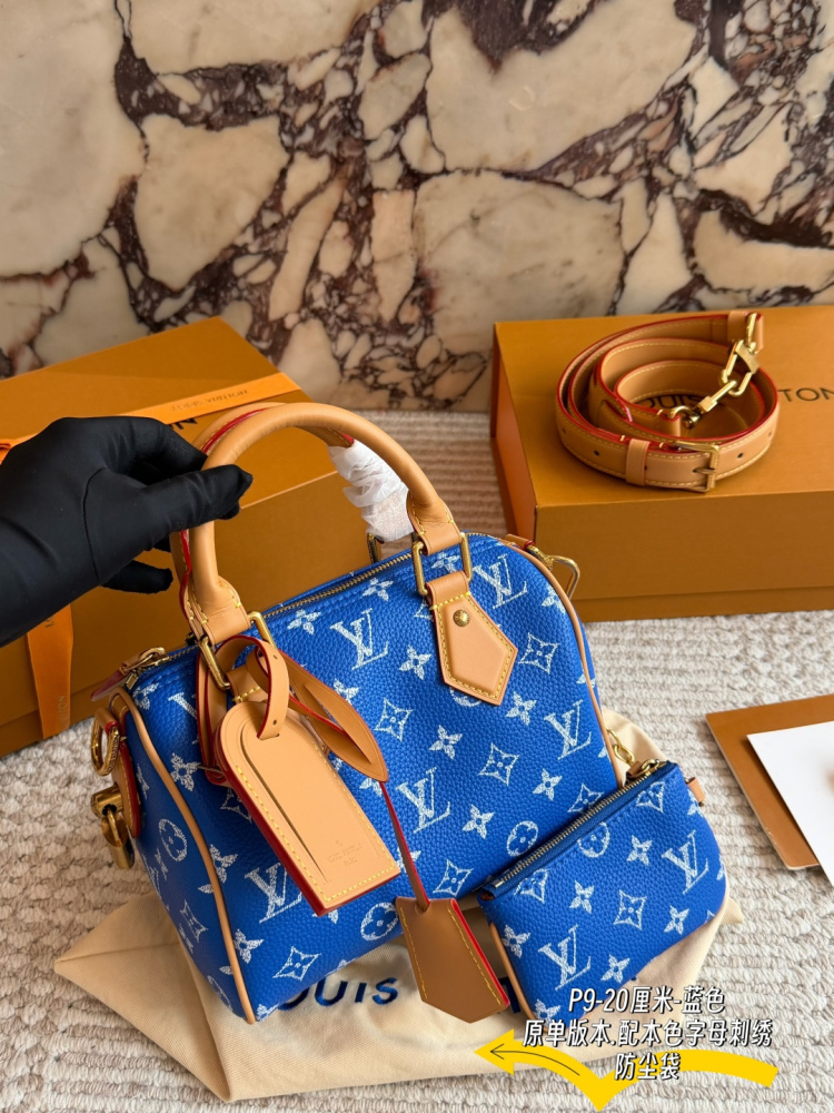 Louis Vuitton Speedy P9 Bandoulière 20 Monogram Canvas Mini Handbag Lemon Yellow M24422