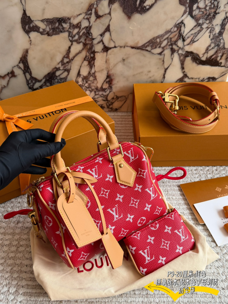 Louis Vuitton Speedy P9 Bandoulière 20 Monogram Canvas Mini Handbag Lemon Yellow M24422
