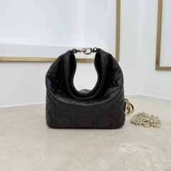 Black Cannage Lambskin
