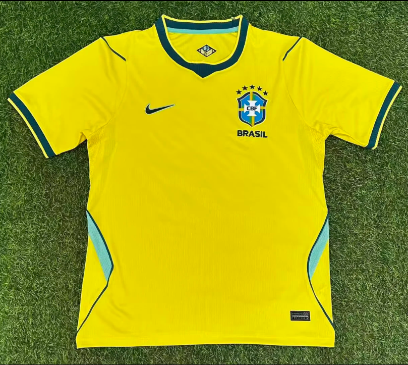 2026 Brazil home jersey, No. 10 for Neymar, No. 7 for Vinicius, adult football jersey with custom numbering.