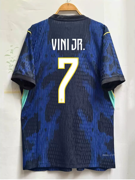 2026 Brazil away jersey, No. 10 for Neymar, No. 7 for Vinicius, adult football jersey with custom numbering.