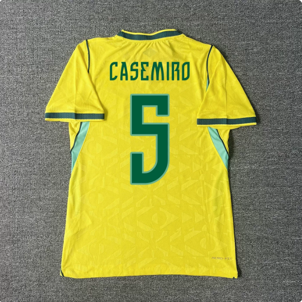 2026 Brazil home jersey, No. 10 for Neymar, No. 7 for Vinicius, adult football jersey with custom numbering.