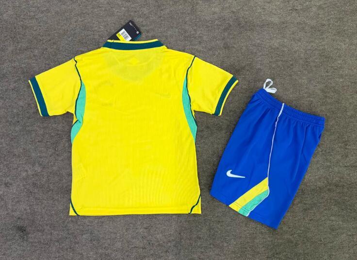 Brazil national football team jersey, 2026 World Cup, Neymar, Ronaldinho, children's jersey set.