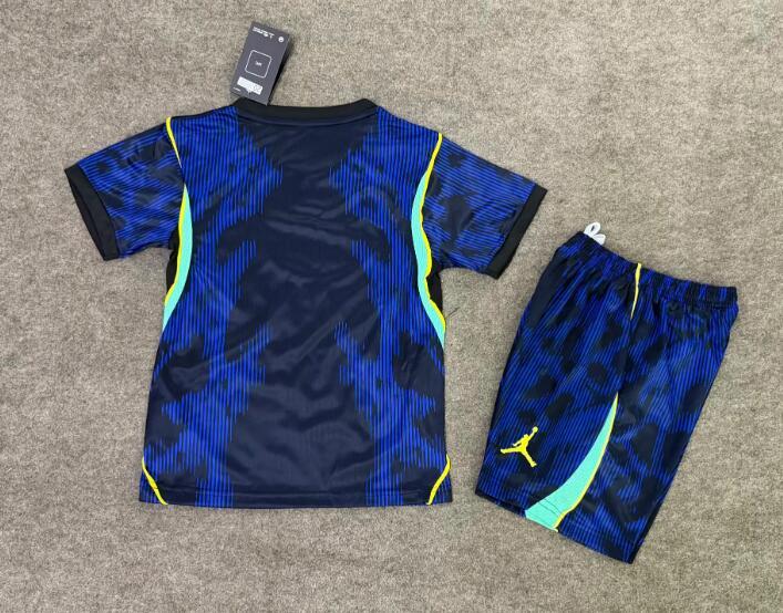 Brazil away kit for Kids, number 10, 2026 World Cup football T-shirt, Brazil national team sports T-shirt.