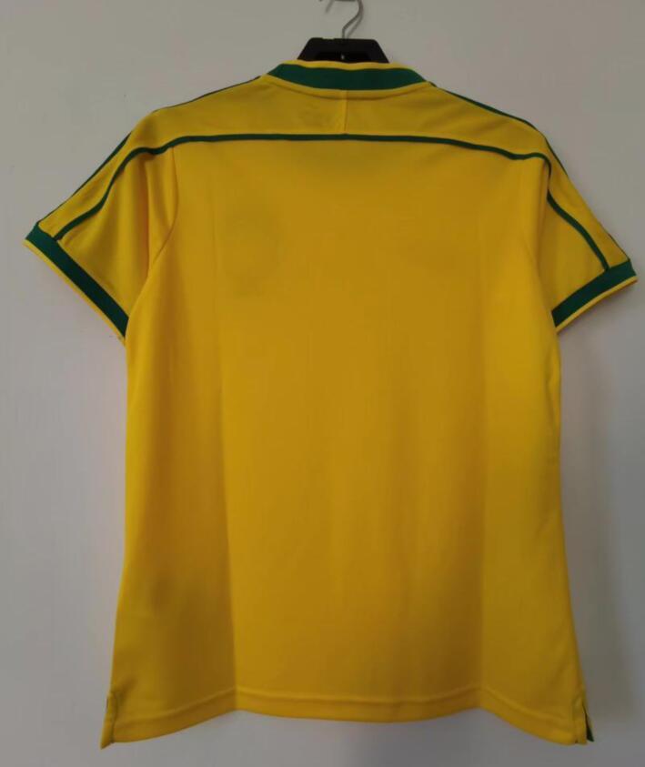 1998 Brazilian Ronaldo No. 9 football jersey, Rivaldo No. 10 short-sleeved suit, breathable and quick-drying new.