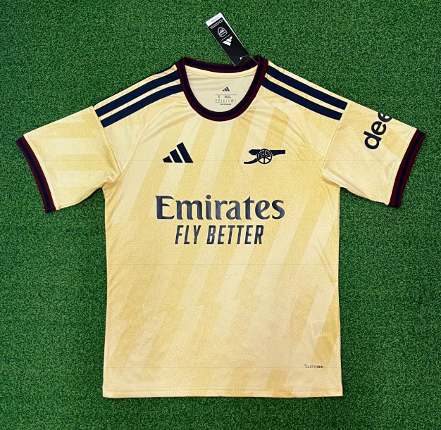 26/27 Arsenal away kit, Reiss, Odegaard, Saka, Salah, Bahavertz short-sleeved football jersey, authentic.