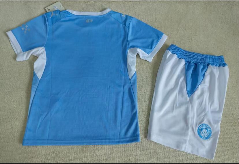 2627 Manchester City jersey, De Bruyne and Haaland football uniform, ice silk boys' and children's home game training uniform, custom-made.
