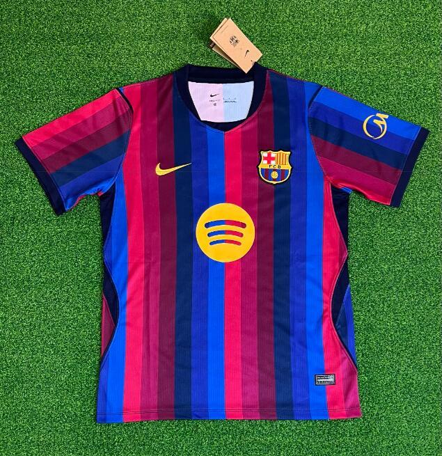 2627 New Barcelona Home Short-Sleeve Football Jersey Player Version No. 10 Yamal Messi Pedri Gordon