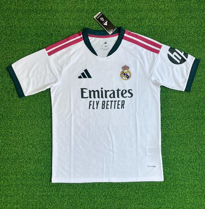2026-2027 Real Madrid home jersey, Mbappe, Gull, Vinicius, Valverde, Bellingue football kit