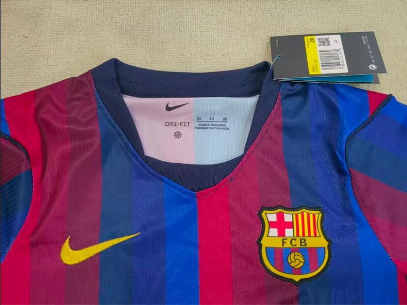 2026-2027 Barcelona children's football jersey, home team, number 10 Yamal jersey, number 8 Pedri, number 11 Rafinha football jersey