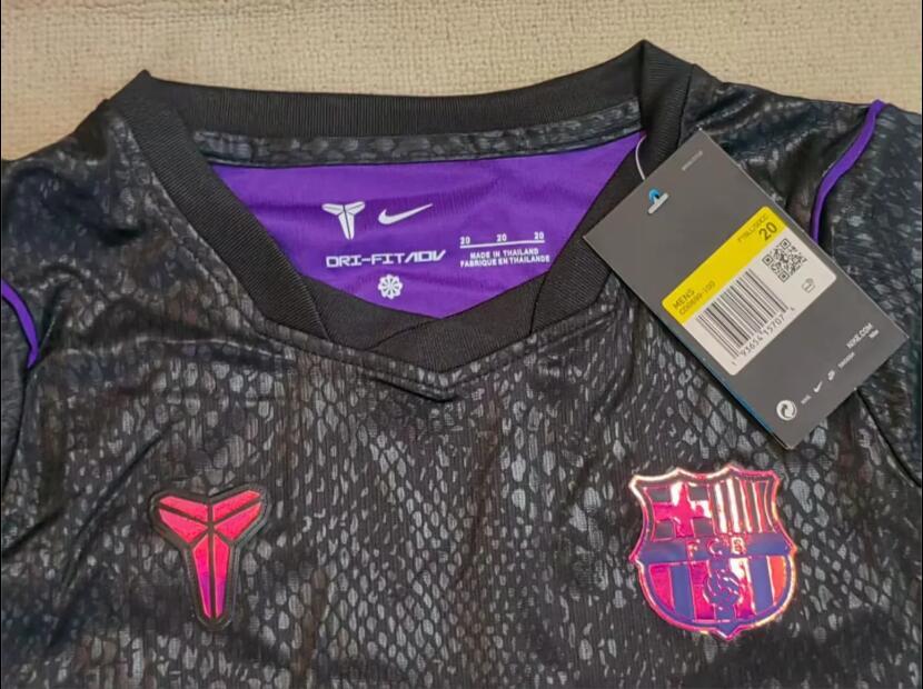 2627 Barcelona away team children's jersey player short-sleeved top football match jersey training suit set with number printing customization