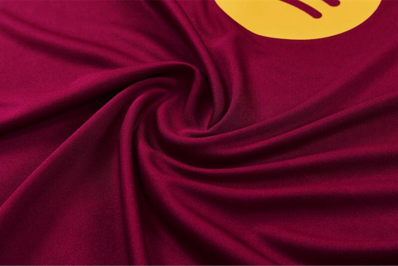 2627 Barcelona Red Half-Length Long-Sleeve Football Training Suit Set Men's Barça Custom Jersey Sports