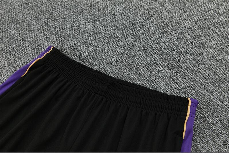 2627 Barcelona Purple Half-Length Long-Sleeve Football Training Suit Set Men's Barça Custom Jersey Sports