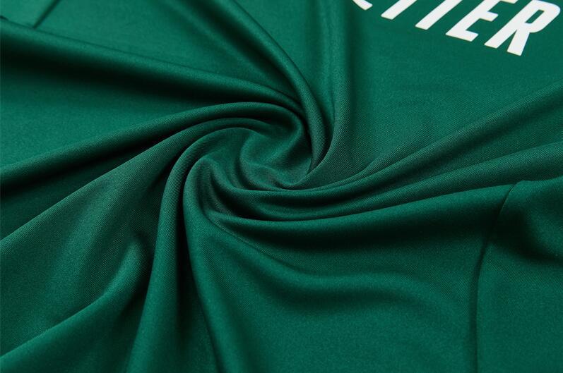 Real Madrid green long-sleeved football training jersey, men's, 2627, pre-match warm-up trousers, sports team uniform