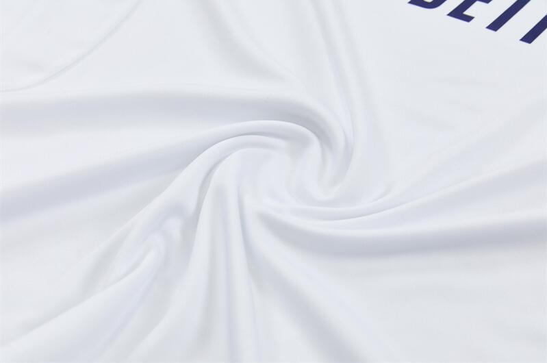 2627 Real Madrid Club White Half-Drawstring Long-Sleeve Cristiano Ronaldo Football Training Suit Set Children's and Adult Customized Jersey Sports