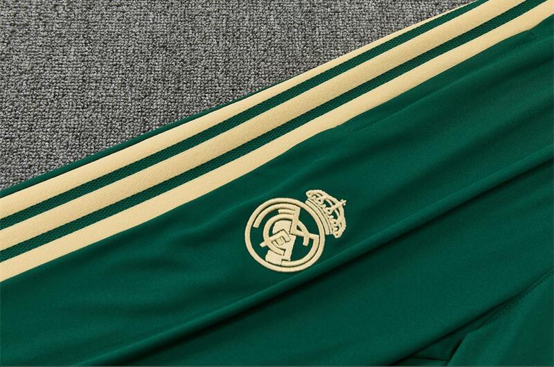 Real Madrid camouflage green long-sleeved football training jersey men's 2627 field warm-up fitness trousers sports team uniform