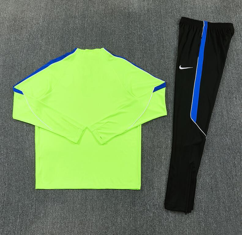 2627 Atletico Madrid fluorescent green club football jersey, adult and children's set, men's short-sleeved custom printed sportswear jersey