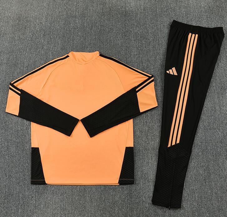2627 Arsenal Orange Football Kit Professional Match Training Long-Sleeve Football Kit Set