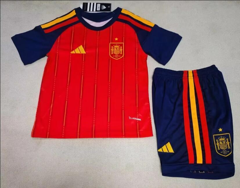 2026 Spain Children's Jersey, Home Jersey for Yamal, Pedriga, Violmo, Zubi, Mendy