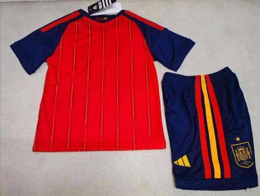 2026 Spain Children's Jersey, Home Jersey for Yamal, Pedriga, Violmo, Zubi, Mendy