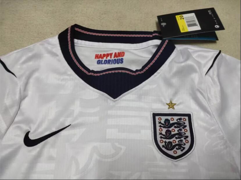 England 2627 Kane Home Stadium Children's Football Kit Set Short-Sleeve Match Training Team Jersey Customized Bellingham Jersey