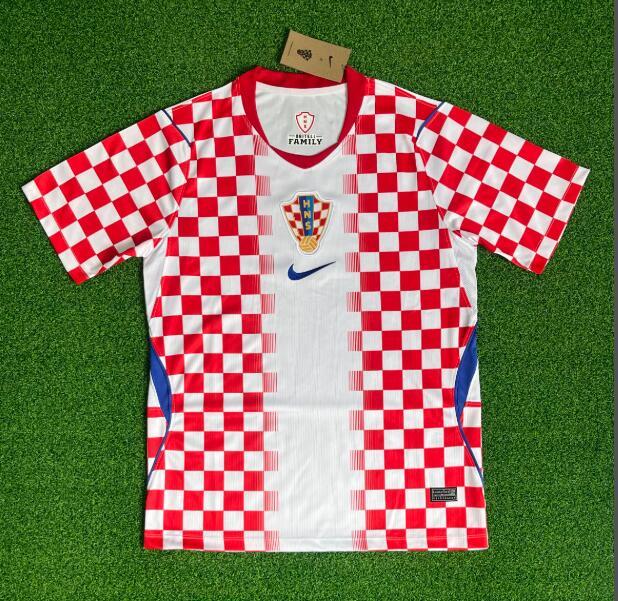 2026 Croatian national team home short-sleeved jersey, player fan version, match sports adult football uniform