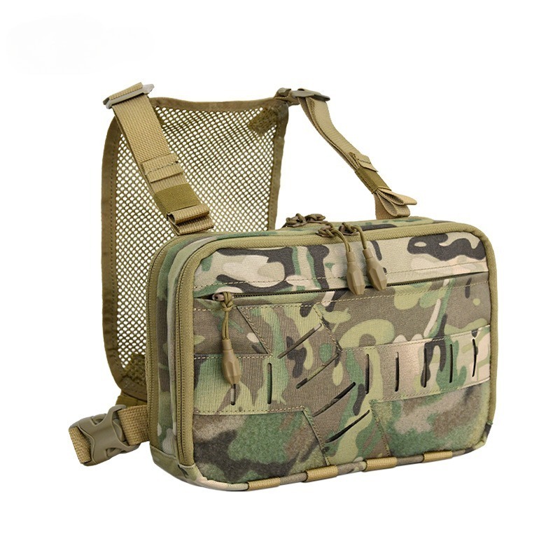 Molle detachable pistol chest bag with built-in phone pocket, chest hanging waist bag, concealed gun carrying bag,Elapid Tactical,Molle detachable pistol chest bag with built-in phone pocket, chest hanging waist bag, concealed gun carrying bag