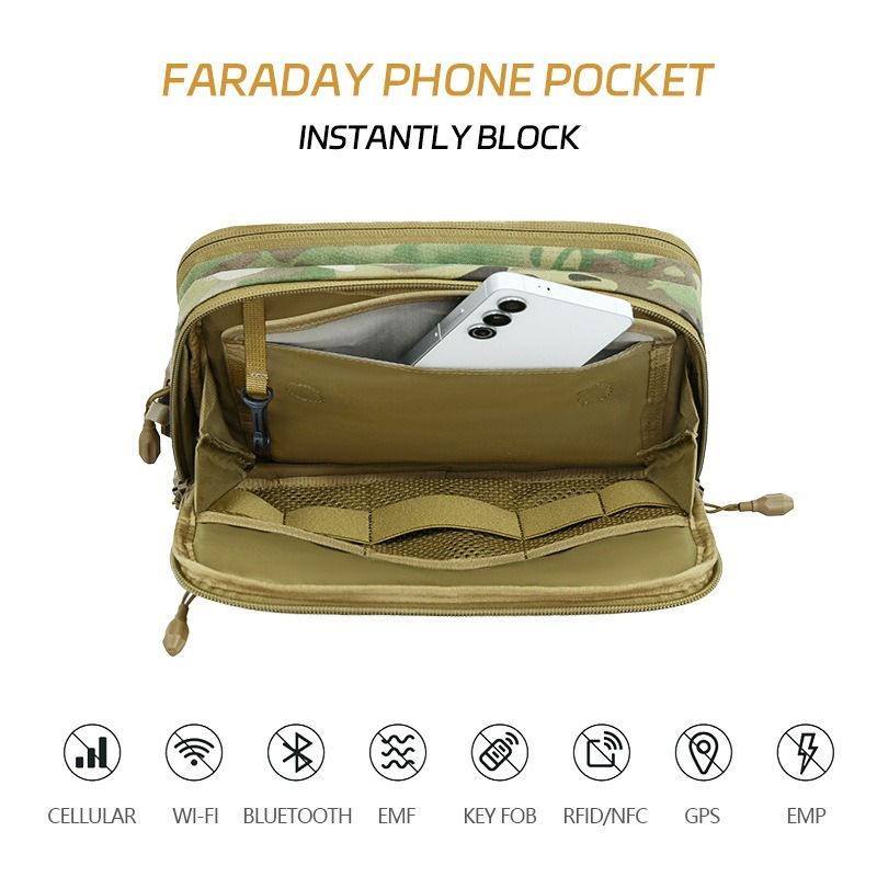 Molle detachable pistol chest bag with built-in phone pocket, chest hanging waist bag, concealed gun carrying bag,Elapid Tactical,Molle detachable pistol chest bag with built-in phone pocket, chest hanging waist bag, concealed gun carrying bag