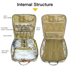 500D Nylon Tactical Backpack Mollle Camouflage First Aid Kit with Ribbon Buckle Connection Tactical vest customized version,Elapid Tactical,500D Nylon Mollle Camouflage First Aid Kit with Ribbon Buckle Connection Tactical vest