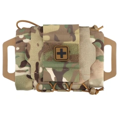 Tactical Medical First Aid Bag Compact Trauma Pouch Camo Style for Hunting Vest Plate Carrier Waist Belt Gear,Elapid Tactical,Compact Trauma Pouch Camo Style  Tactical Medical First Aid Bag for Hunting Vest Plate Carrier Waist Belt Gear