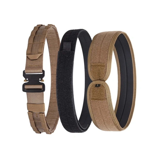 Thickened Tactical Waist Belt 3-Piece Set, CS Outdoor Multifunctional Nylon Quick Release Tactical Belt,Elapid Tactical,Thickened Tactical Waist Belt 3-Piece Set, CS Outdoor Multifunctional Nylon Quick Release Tactical Belt