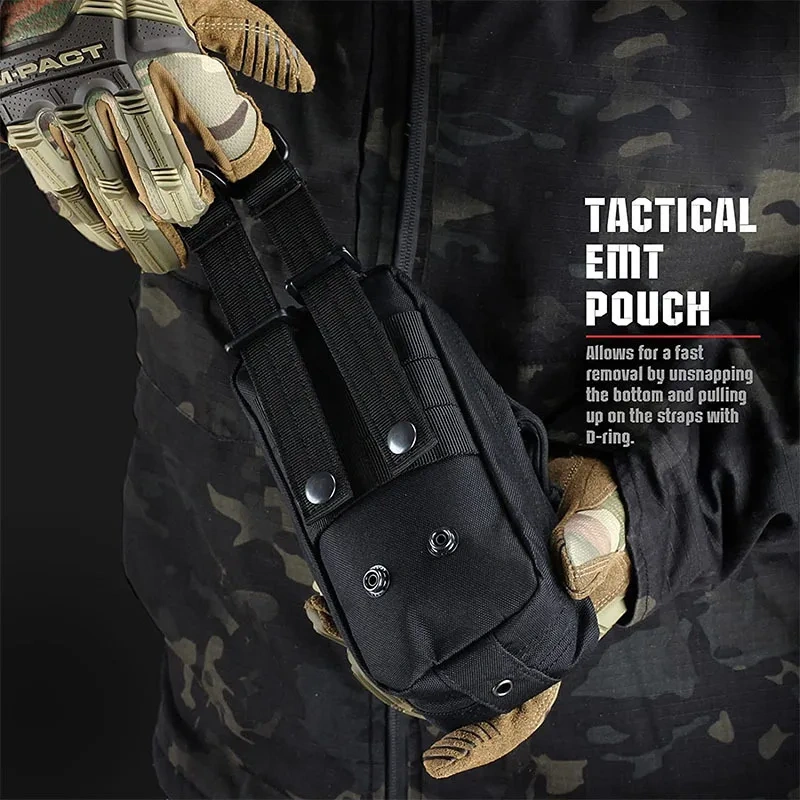 Outdoor Military Tactical First Aid Bag Large Capacity Multifunctional Travel Accessory Bag Tool Storage Pouch