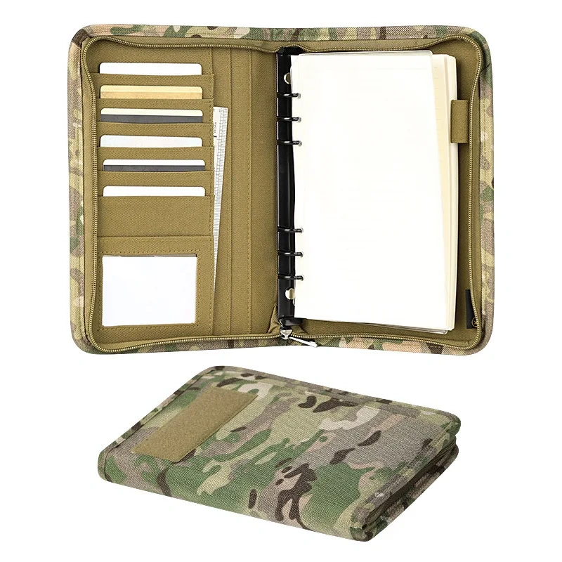 Tactical Stationery Outdoor Tactical Portable Notebook Detachable Loose Leaf A5 Notebook Protective Cover