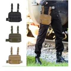 Tactical Drop Leg Platform Molle Adjustable Thigh Leg Panel Hanging Board Portable Cartridge Clip Pouch Leggings Pannier