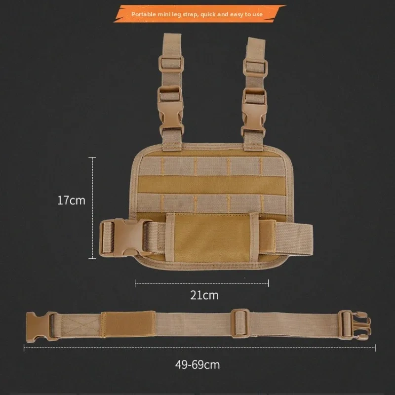 Tactical Drop Leg Platform Molle Adjustable Thigh Leg Panel Hanging Board Portable Cartridge Clip Pouch Leggings Pannier