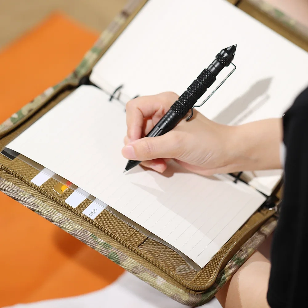 Tactical Stationery Outdoor Tactical Portable Notebook Detachable Loose Leaf A5 Notebook Protective Cover