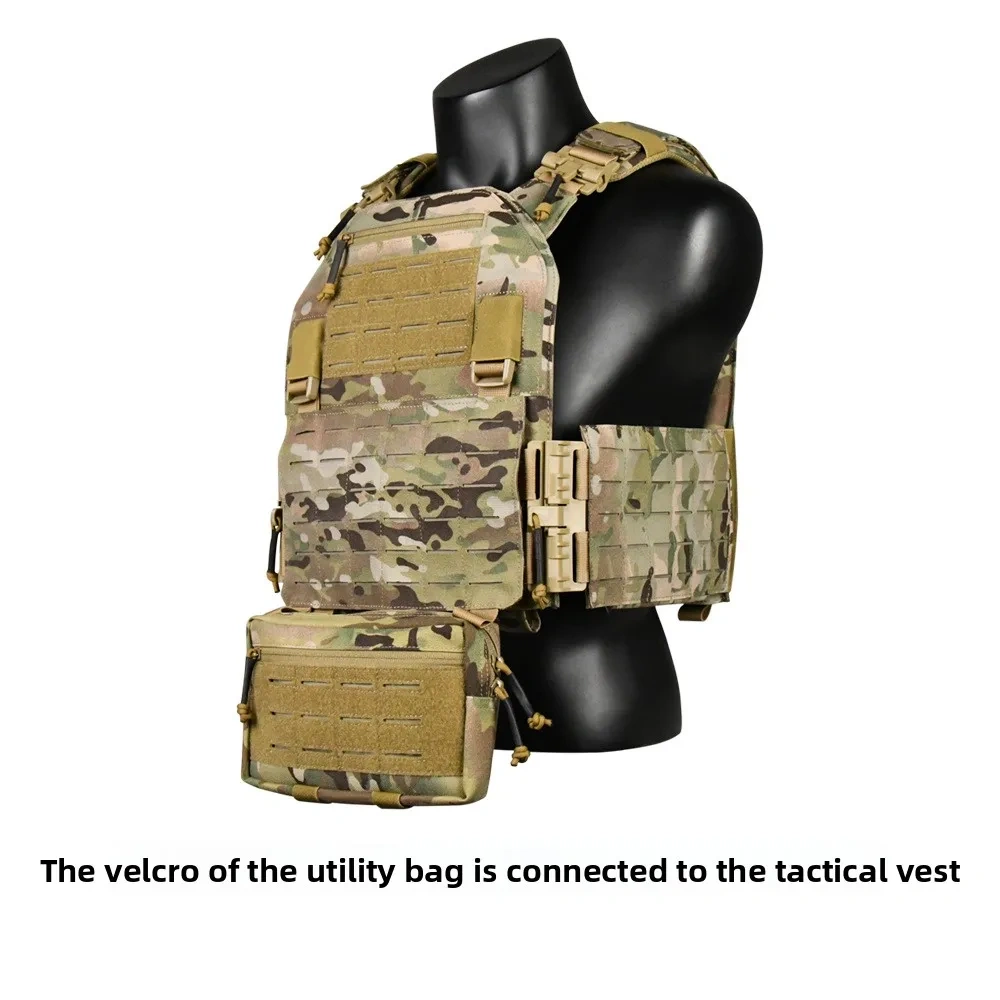 1000D Nylon Tactical Molle Admin Pouch Multi-Purpose Laser-Cut Utility Pouch Modular EMT EDC Organizer Tool Pouch Bag