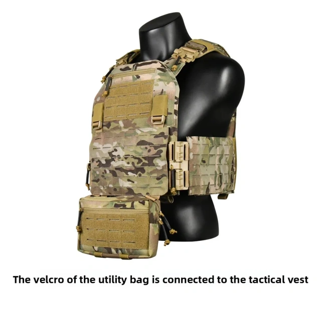 1000D Nylon Tactical Molle Admin Pouch Multi-Purpose Laser-Cut Utility Pouch Modular EMT EDC Organizer Tool Pouch Bag