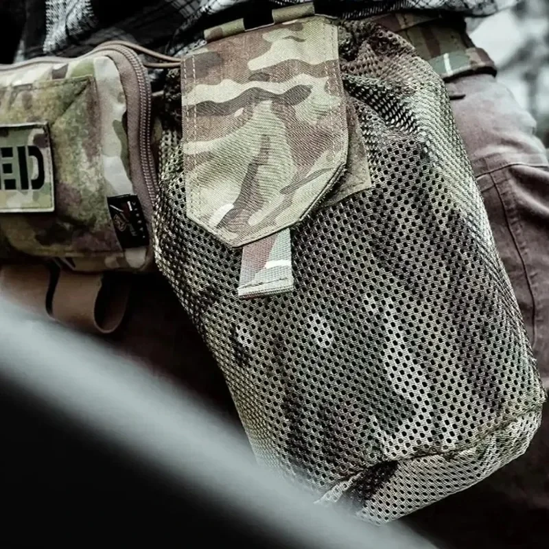 Small Waist Bag Folding Molle Tactical Magazine Dump Drop Pouch Hunting Airsoft Ammo EDC Tool Bag Foldable Utility Recovery