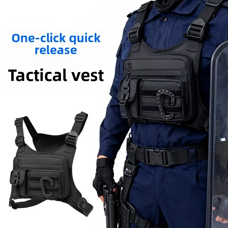 Outdoor Tactical Vest Multi-Functional Waterproof Wear-resistant Vest Backpack Men's Tactical Chest Bag for Hunting,Elapid Tactical,Outdoor Tactical Vest Multi-Functional Waterproof Wear-resistant Vest Backpack Men's Tactical Chest Bag for Hunting