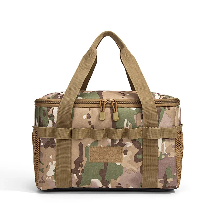 Huoniuniu Outdoor Camping Storage Bag Large Capacity Camouflage Handbag Tear Resistant Tactical Bag for Hiking Hunting Travel